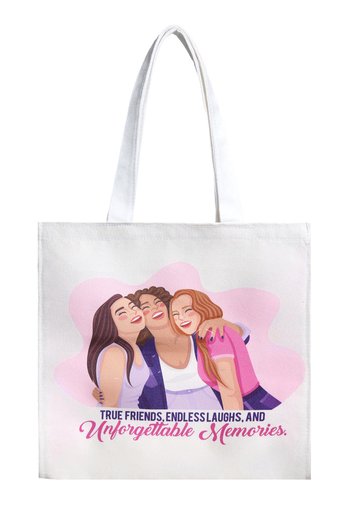 حقيبة توت بطابع الصداقة – للاستخدام اليومي والتسوق والعمل