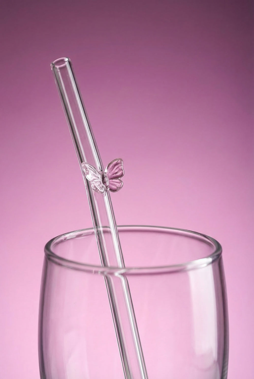 Blush Bow Straw