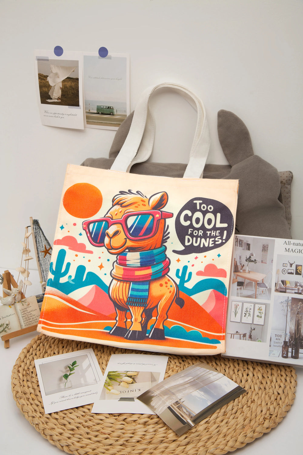 Desert Cool Camel Tote