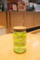 كوب بطبعة زهرة – 16 أونصة. مستوحى من الأزهار	