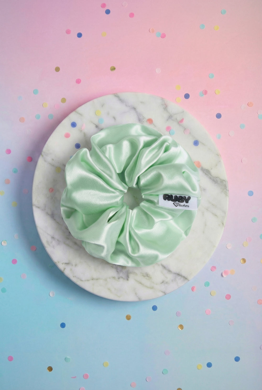 Mint Kiss Scrunchie