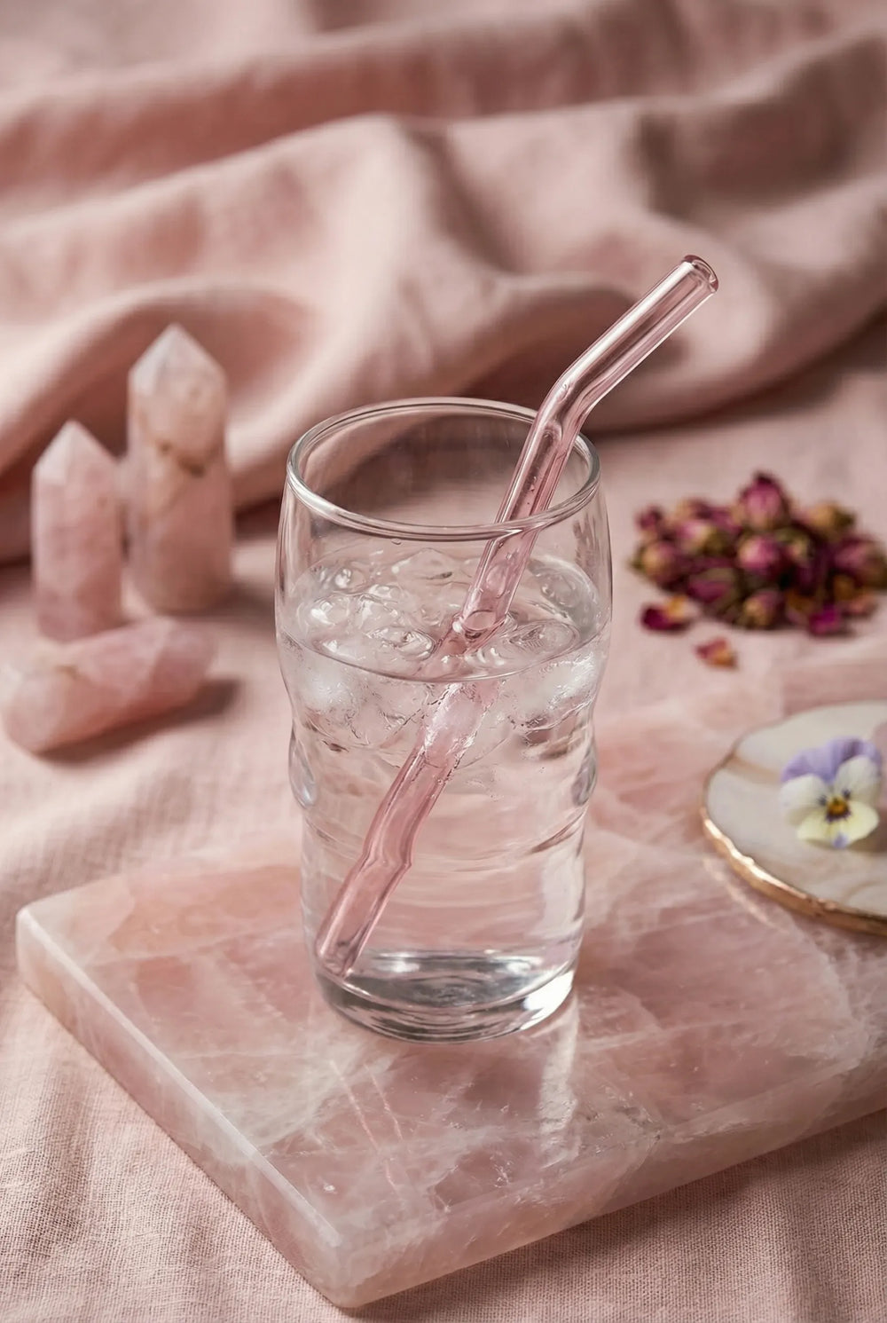 Rose Quartz Straw