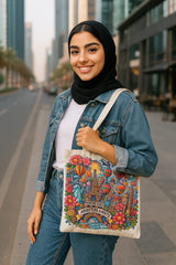 حقيبة توت مطبوعة — للتسوق و للعمل