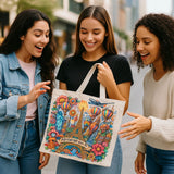 حقيبة توت مطبوعة — للتسوق و للعمل